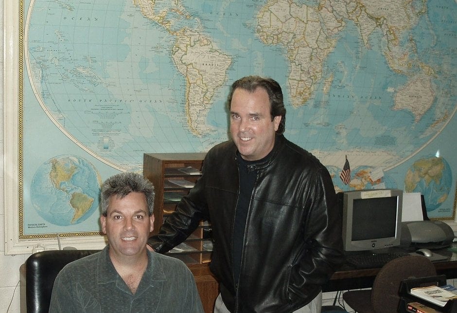 Lyn and Gary in the original BEST MOVE office in Newbury Park, photographed in the late 2000s
